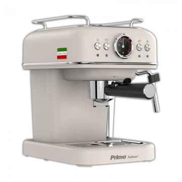 Primo PREM-40445 Μηχανή Espresso 1050W Πίεσης 20bar Ιβουάρ-Chrome Primo PREM-40445 Μηχανή Espresso 1050W Πίεσης 20bar Ιβουάρ-Chrome
